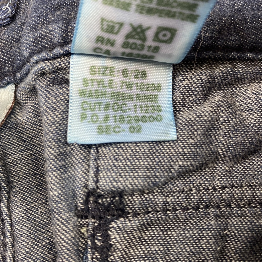 LUCKY BRAND DUNGAREES Flare Leg Women's Low Rise Jeans Flap Pockets 6/28 7W10208 - Picture 7 of 13